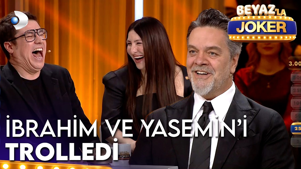 Beyaz'dan İbrahim ve Yasemin'e Özel Sahte Soru! - Beyaz'la Joker