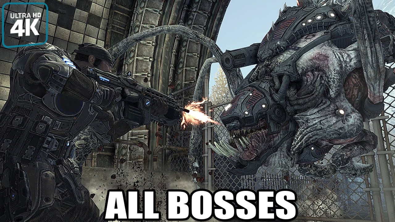 GEARS OF WAR 2 - All Bosses + True Ending (With Cutscenes) 4K 60FPS UHD Xenia PC