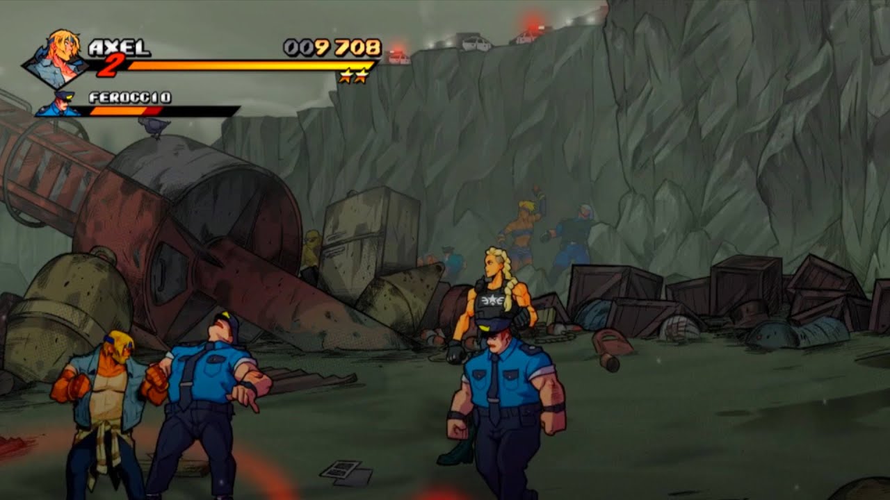 Streets Of Rage 4 - Axel vs a furiosa Estel  - Parte 4