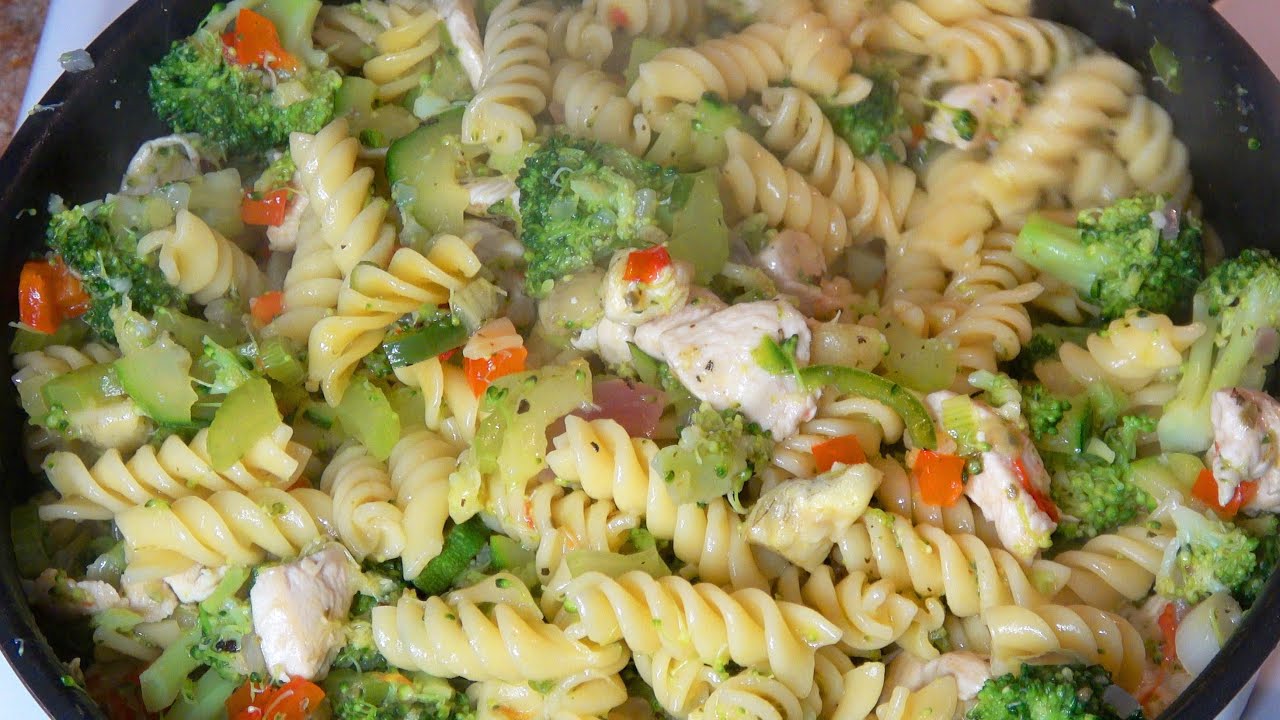 Hot or Cold Chicken Pasta Salad Dish -- StepByStepChef.com