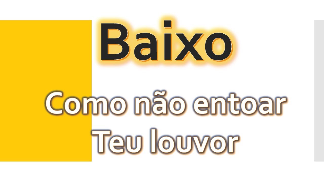 kit de ensaio Como nao entoar Teu louvor baixo