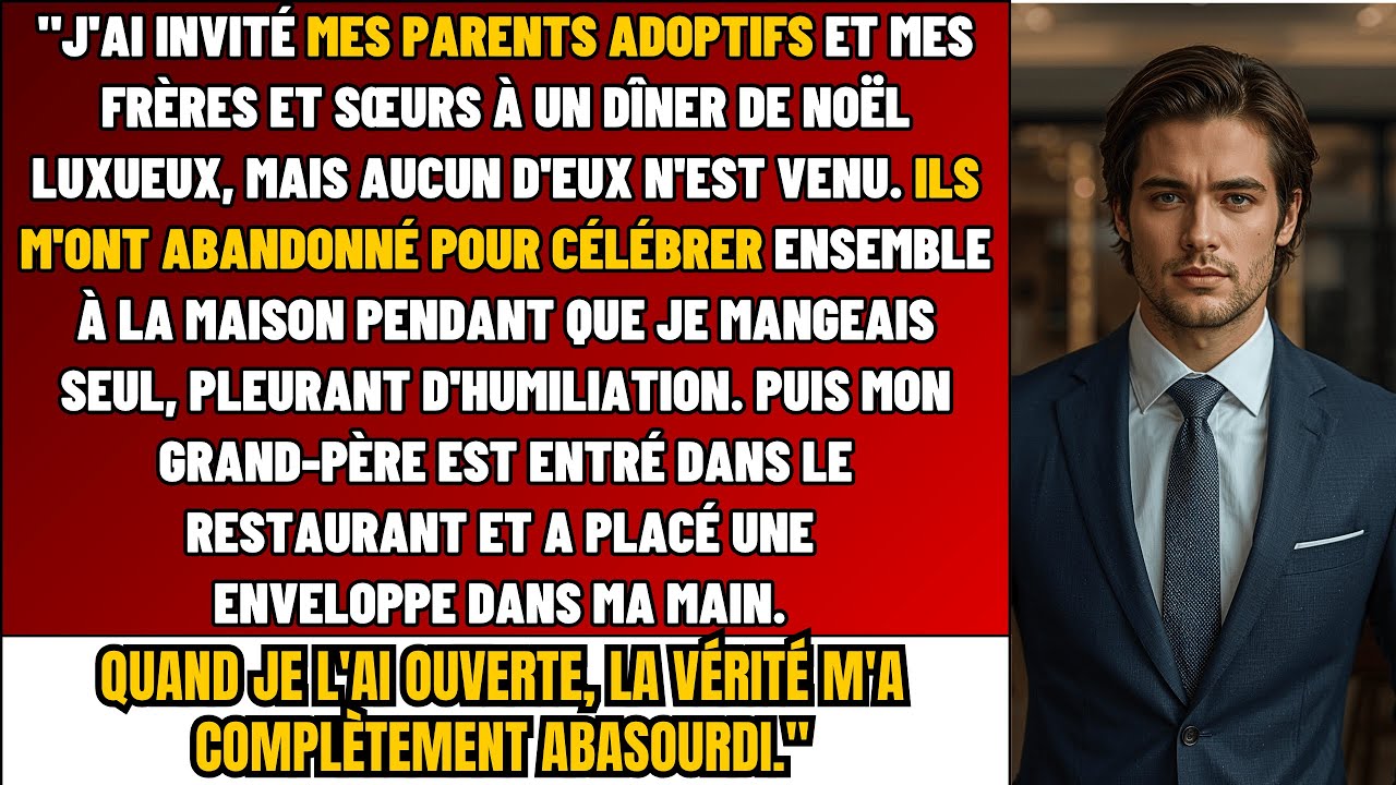 Mes Parents M’Ont Viré À Noël. J’Ai Dîné Seul Pendant Qu’Ils Fêtaient–Puis Mon Grand-Père Est Entré…