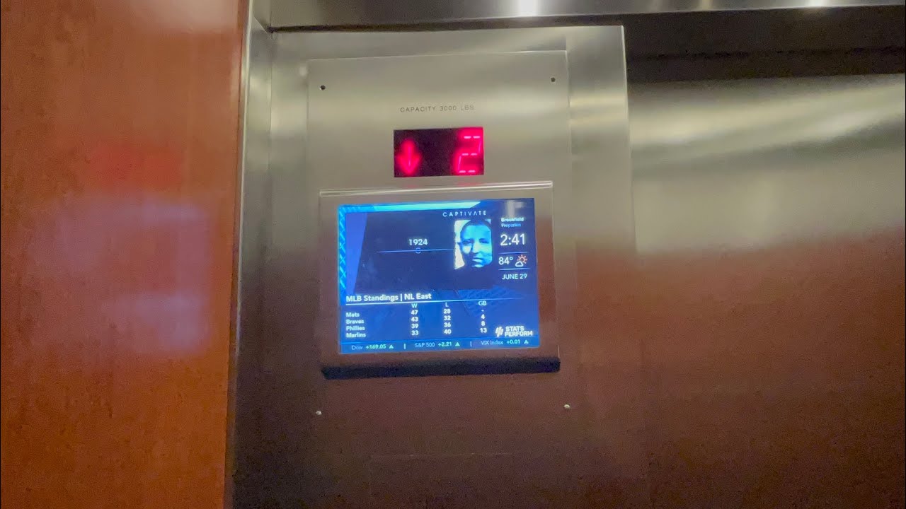 Schindler Modded Traction Elevators at 1600 Wilson Blvd, Rosslyn, Arlington, VA