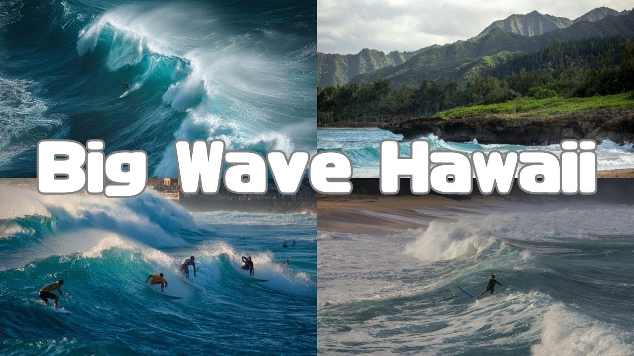 3 Ore BGM | Grandi Onde Invernali alla North Shore e Gara di Surf | Vedi l’Oceano, Ascolta le Onde