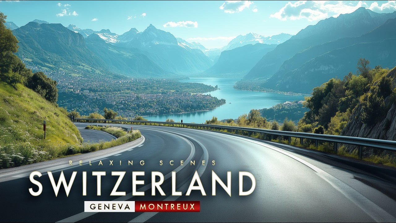 You Won’t Want This Road to End - Geneva to Montreux, Switzerland 4K Scenic Drive