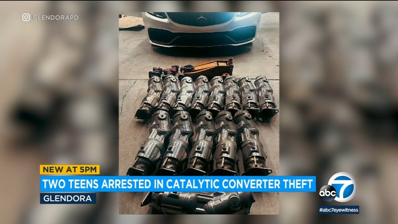 2 teens arrested for attempting to steal catalytic converters outside an AMC in Glendora