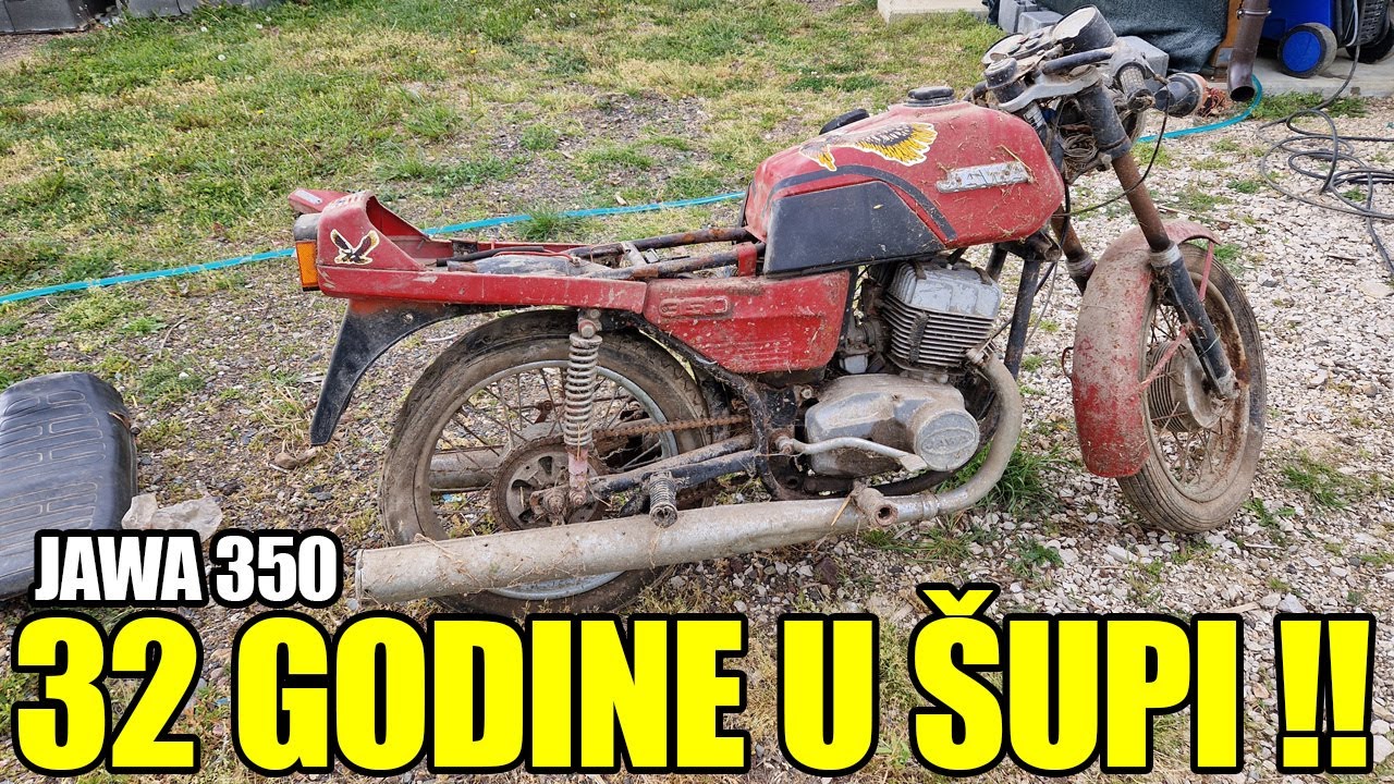ZA NA&Scaron;U DU&Scaron;U #01 - POČINJEMO SA RESTAURACIJOM JAWE 350 KOJA NIJE PALJENA 32 GODINE !!