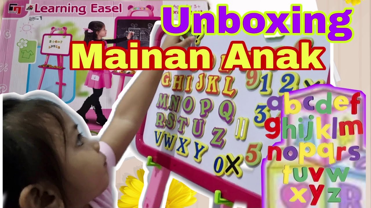 UNBOXING MAINAN ANAK // Mainan Papan Tulis ? ABC Kids