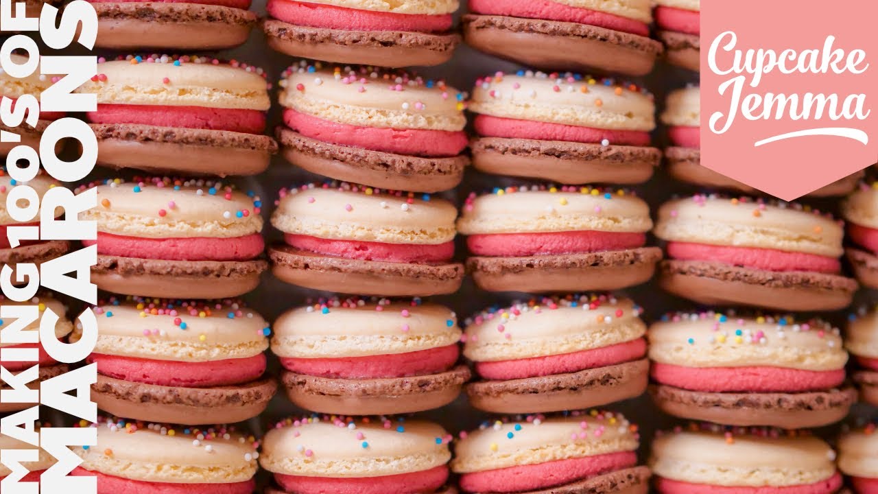 Making 100's of Macarons for C&D Soho | Tutorial & How To | Cupcake Jemma