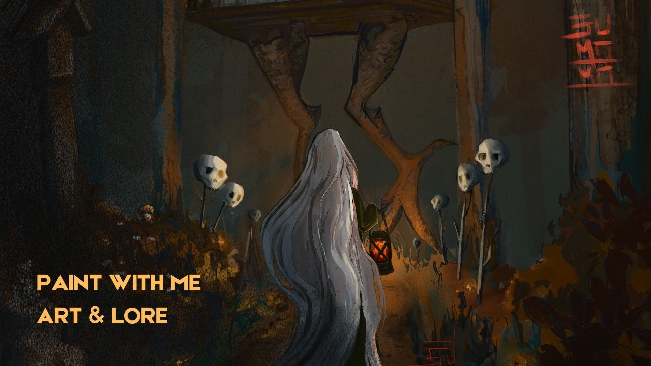 Revisiting the legend of Baba Yaga | paint with me