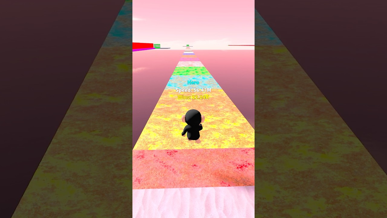 Monkey vs Run Challenge &ndash; Can He Finish It? 🐒⚡🏃&zwj;♂️  #roblox #usa #shorts
