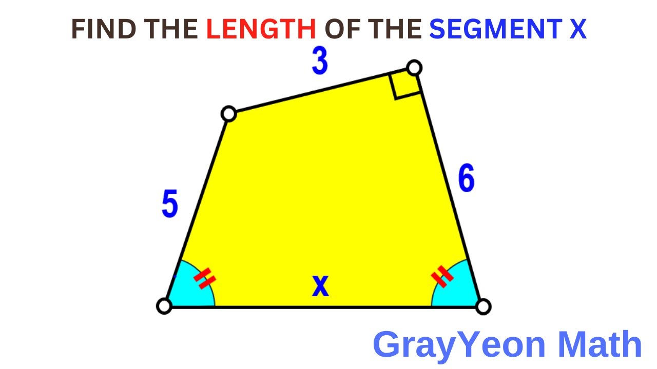 Find the length x | Important Geometry skills explained 