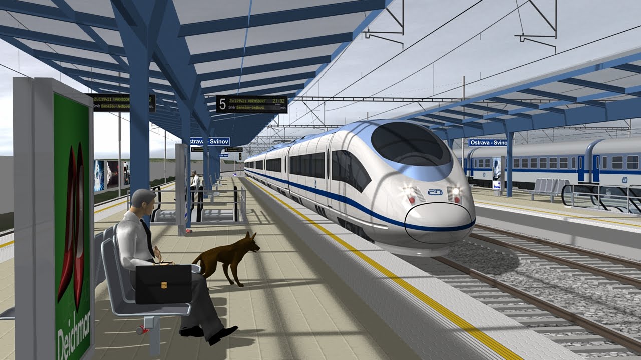 High Speed Railway - Vysokorychlostní trať - visualization, český komentář, anglické titulky