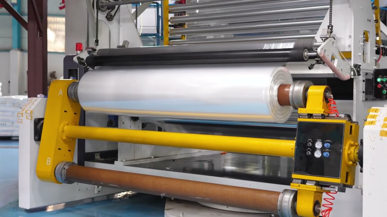 Double bubble blown film process | Polyolefin Shrink Film Manufacturer in China | POF packaging