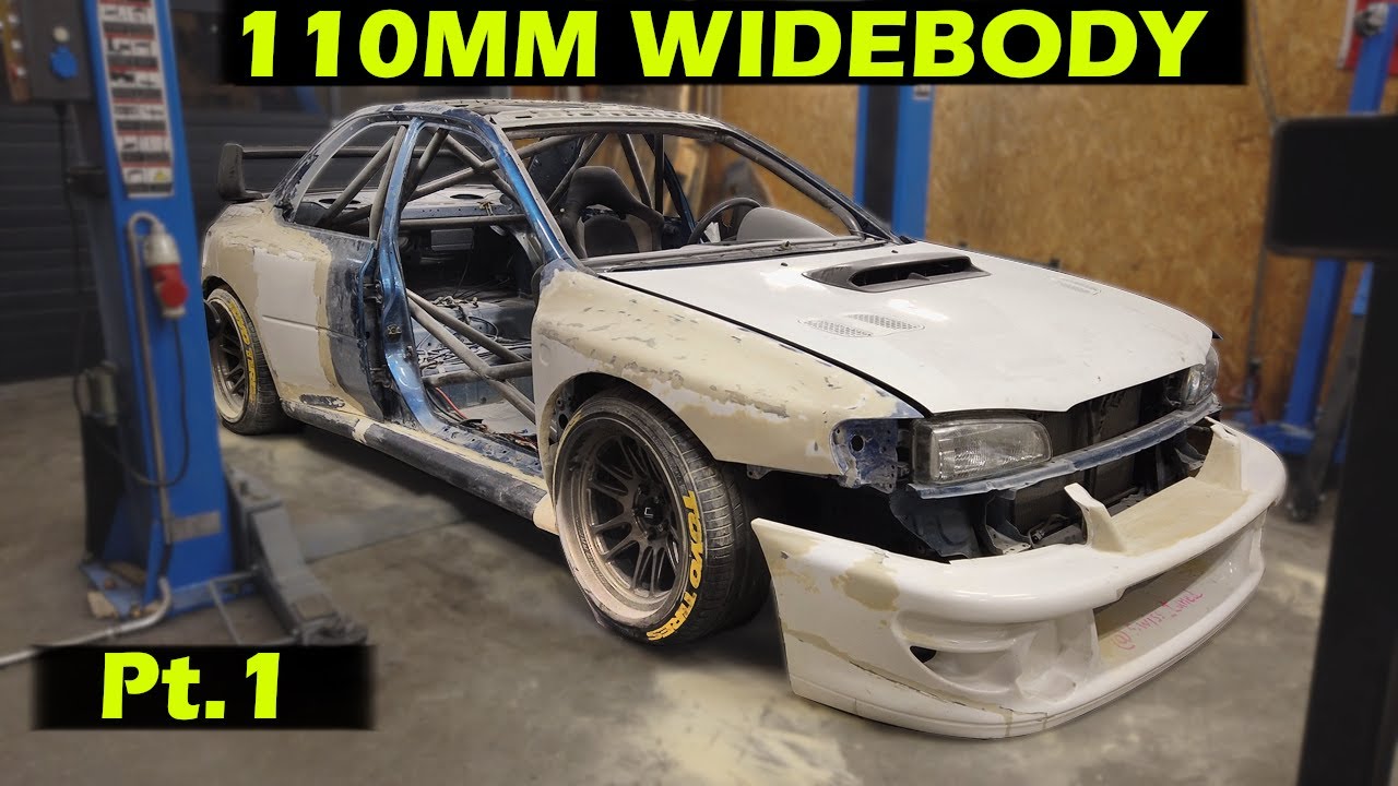 WIDEBODY KIT 110mm - Sanding For Days [Pt. 1/2] - Subaru GC8 RSTI Build - Ep. 45