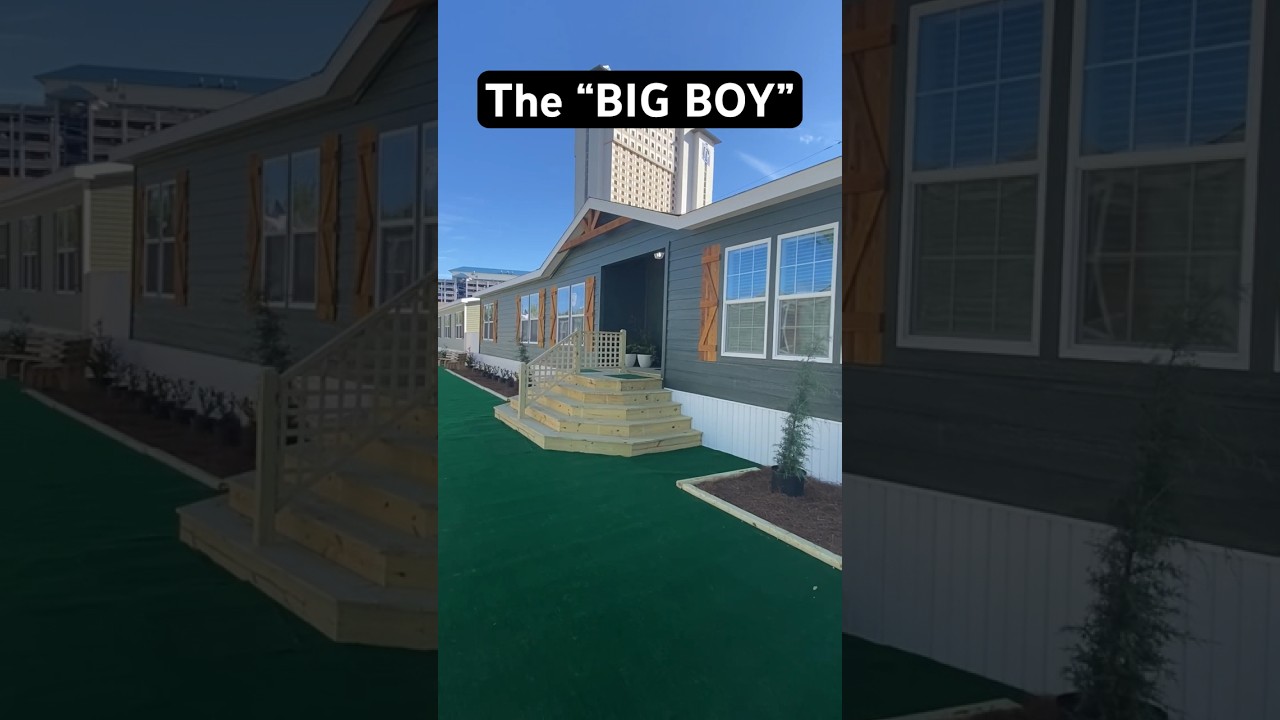 This &ldquo;big&rdquo; mobile home is 👌🏼👍🏼 #shorts