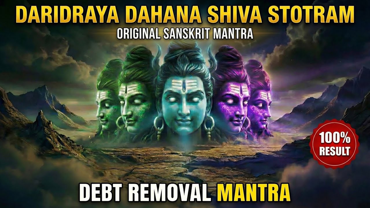 Most Powerful Debt Removal Mantra | Daridraya Dahana Shiva Stotram | Wealth & Money