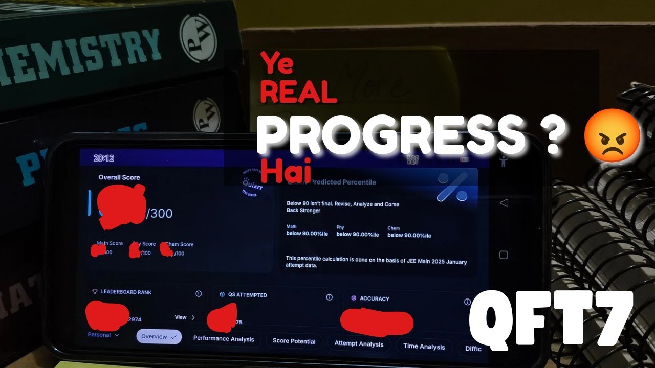 Is This Really Progress? | JEE Dropper QFT 7 Reality