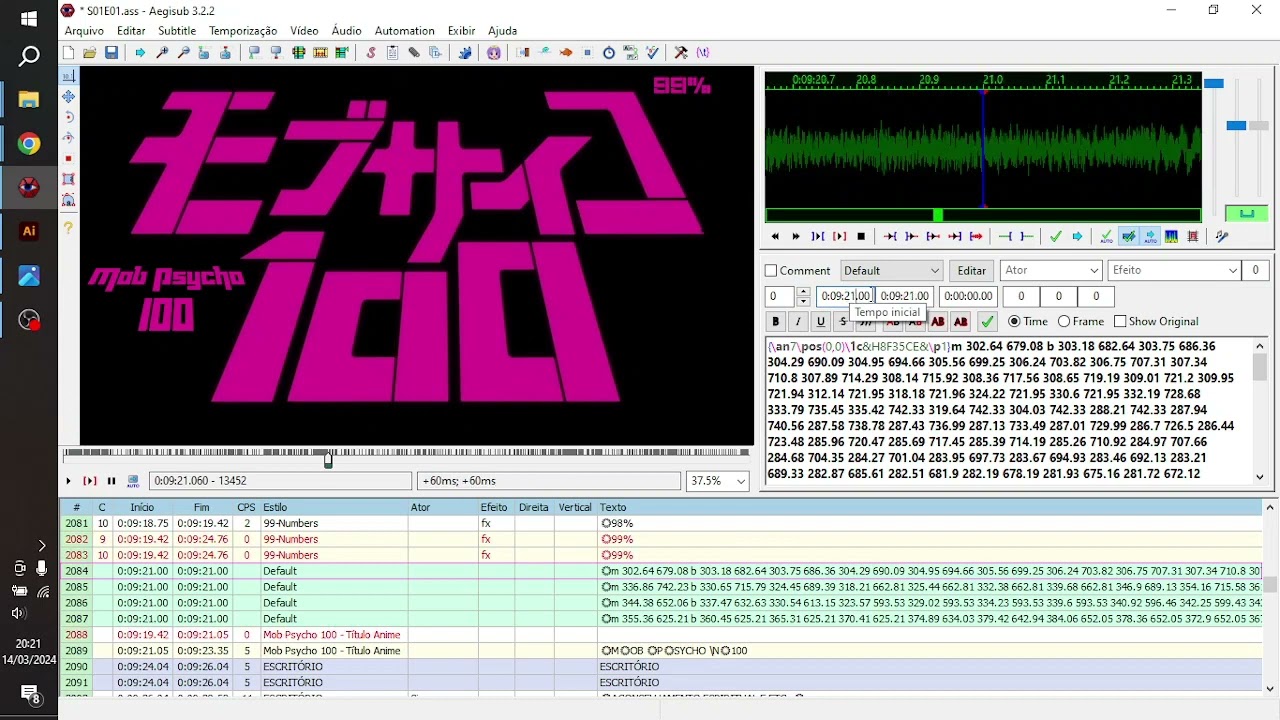 Como converter imagem em desenho e inserir no Aegisub