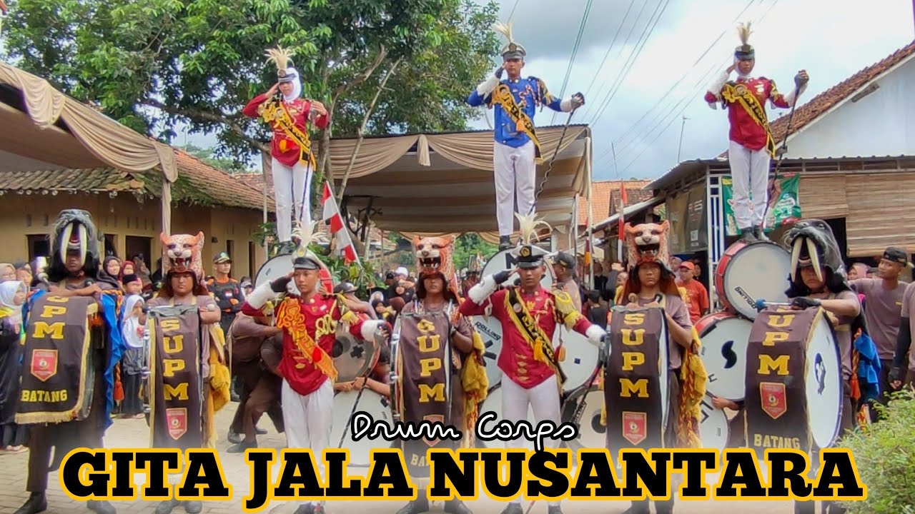 Atraksi memukau Drum Corps GITA JALA NUSANTARA SMK SUPM Batang di Jrebengkembang