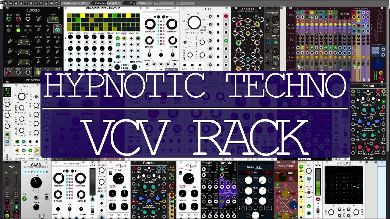 Hypnotic Techno in VCV Rack! | Cardinal VCV Rack Live Mix