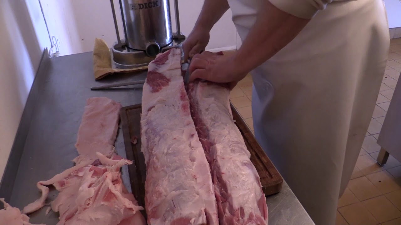 Doppelrücken vom Schwein auslösen /eigene Schlachtung