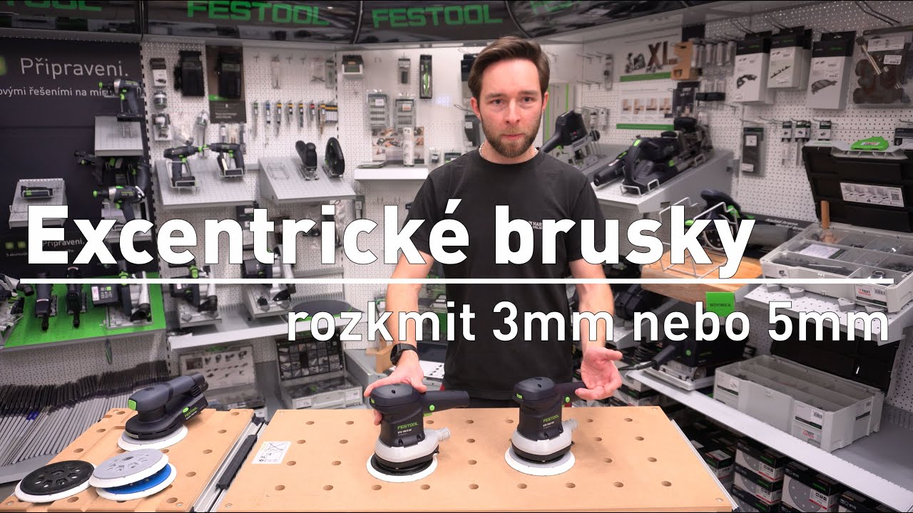 Jaký rozkmit u excentrické brusky?