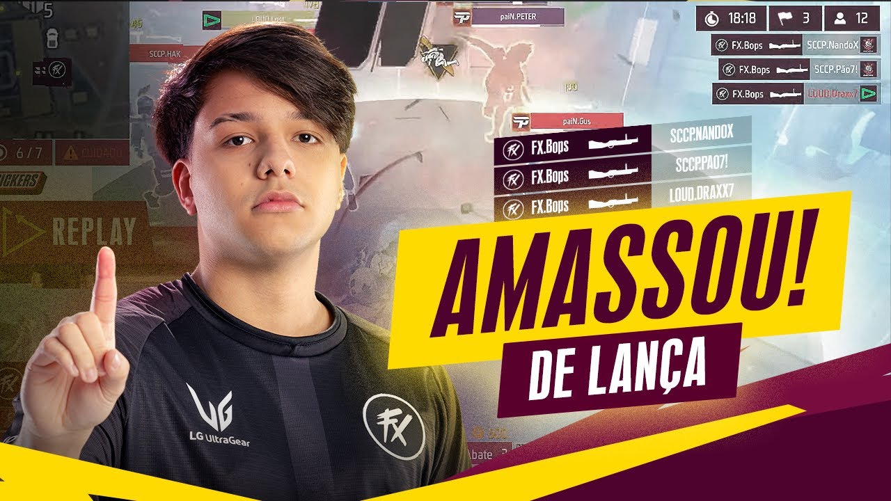 BOPS AMASSA DE LANÇA E PAIN É LÍDER DE TABELA | COPA FF #FreeFire