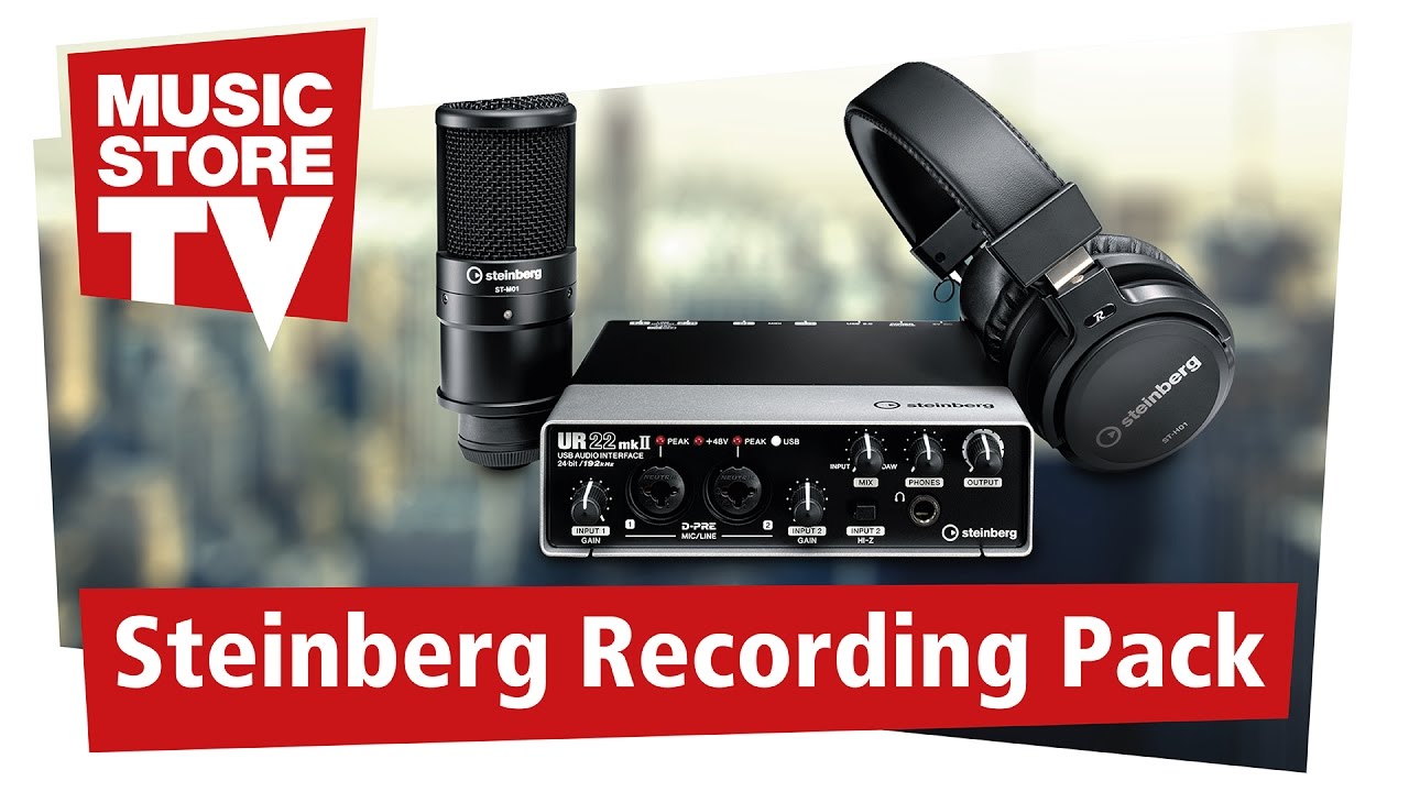 Steinberg UR22mkII Recording Pack - Komplettlösung für Audioaufnahmen