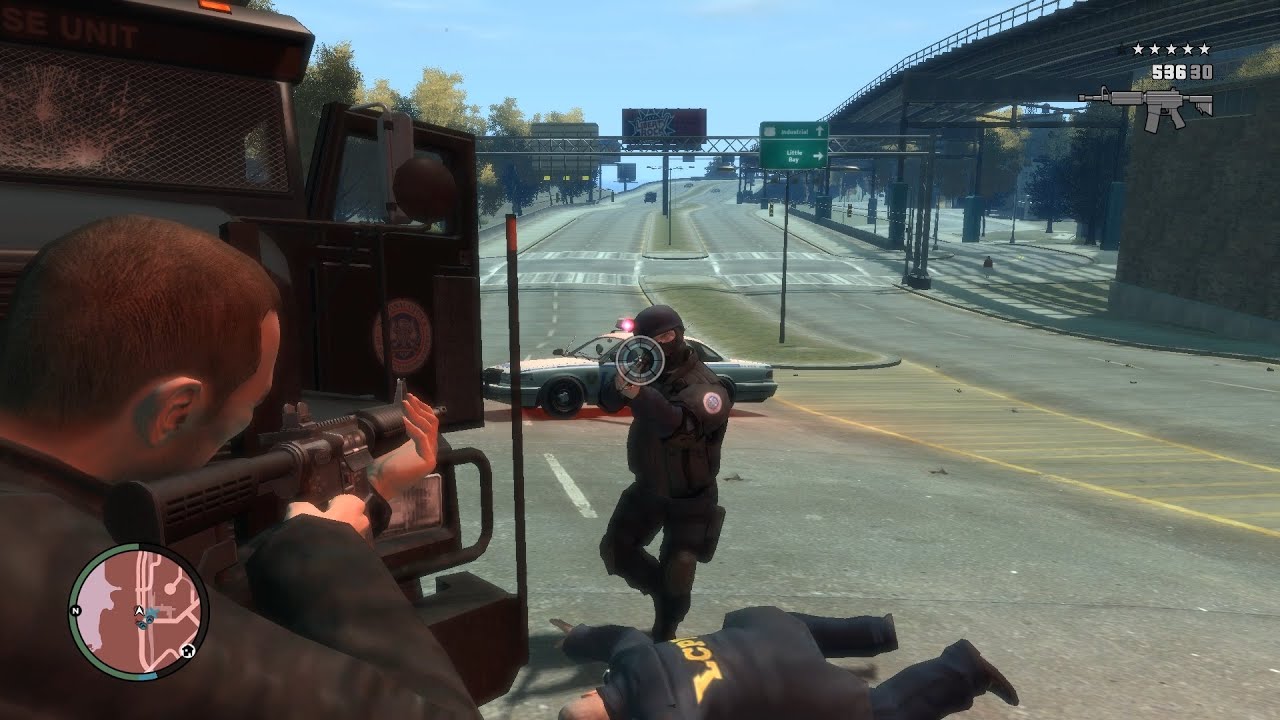 GTA IV 6 Star Police FBI Shootout