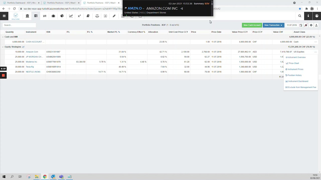 Advanced Portfolio Analytics with WealthArc & Refinitiv Data Platform Integration