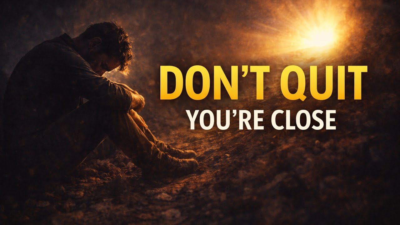 DON’T QUIT — YOU’RE CLOSER THAN YOU THINK