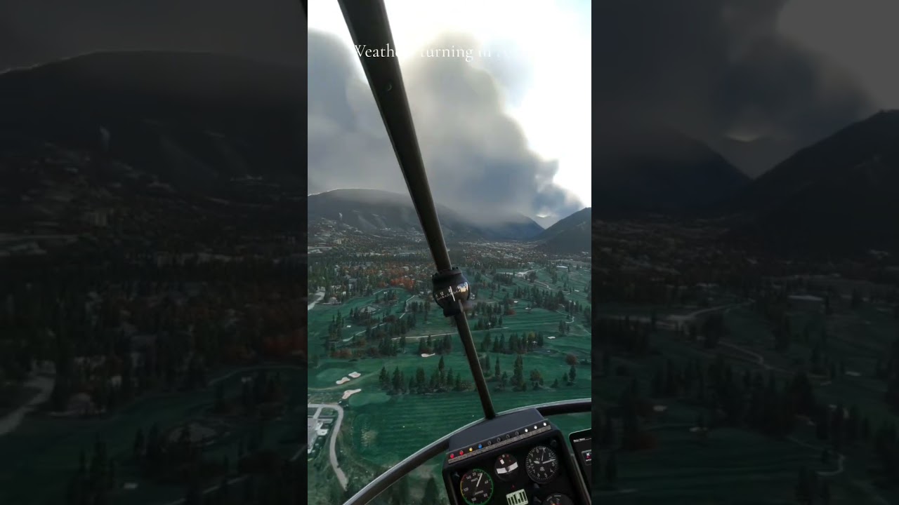Weather's turning in Aspen #vr #msfs2020 #flightsim #mfs2024