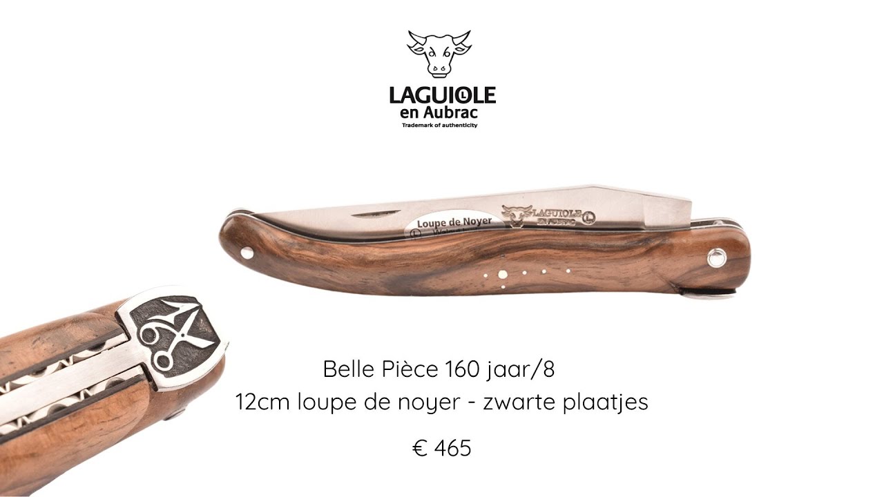 Belle Pièce 160 jaar/8 - 12cm loupe de noyer - zwarte plaatjes