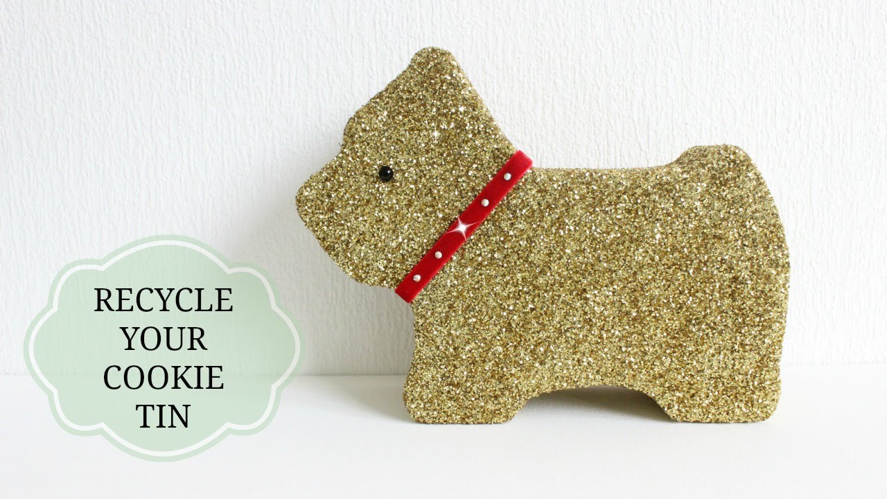 DIY Glitter Cookie Tin | Room Decor & Storage | Jtru