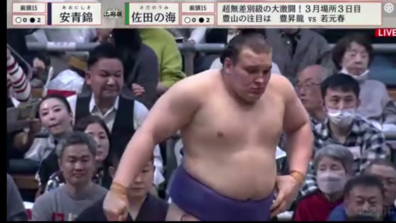 Aonishiki vs Sadanoumi (Day 3 March Basho!) | Makuuchi