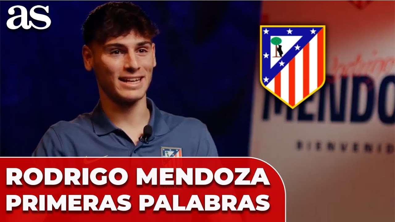 Las PRIMERAS PALABRAS de RODRIGO MENDOZA como JUGADOR del ATLÉTICO de MADRID