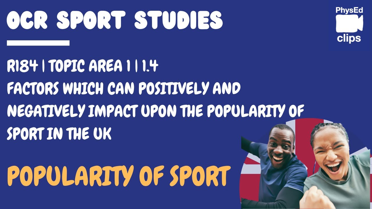 1.4  Popularity of sport in the UK | R184 | Cambridge National Sport Studies