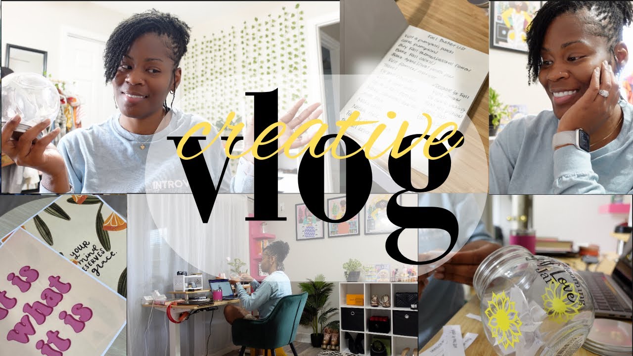 VLOG: Fall Bucket List! Busy Blooming Self Love Jar | Vibe & Create With Me! Inspo. & Ideas