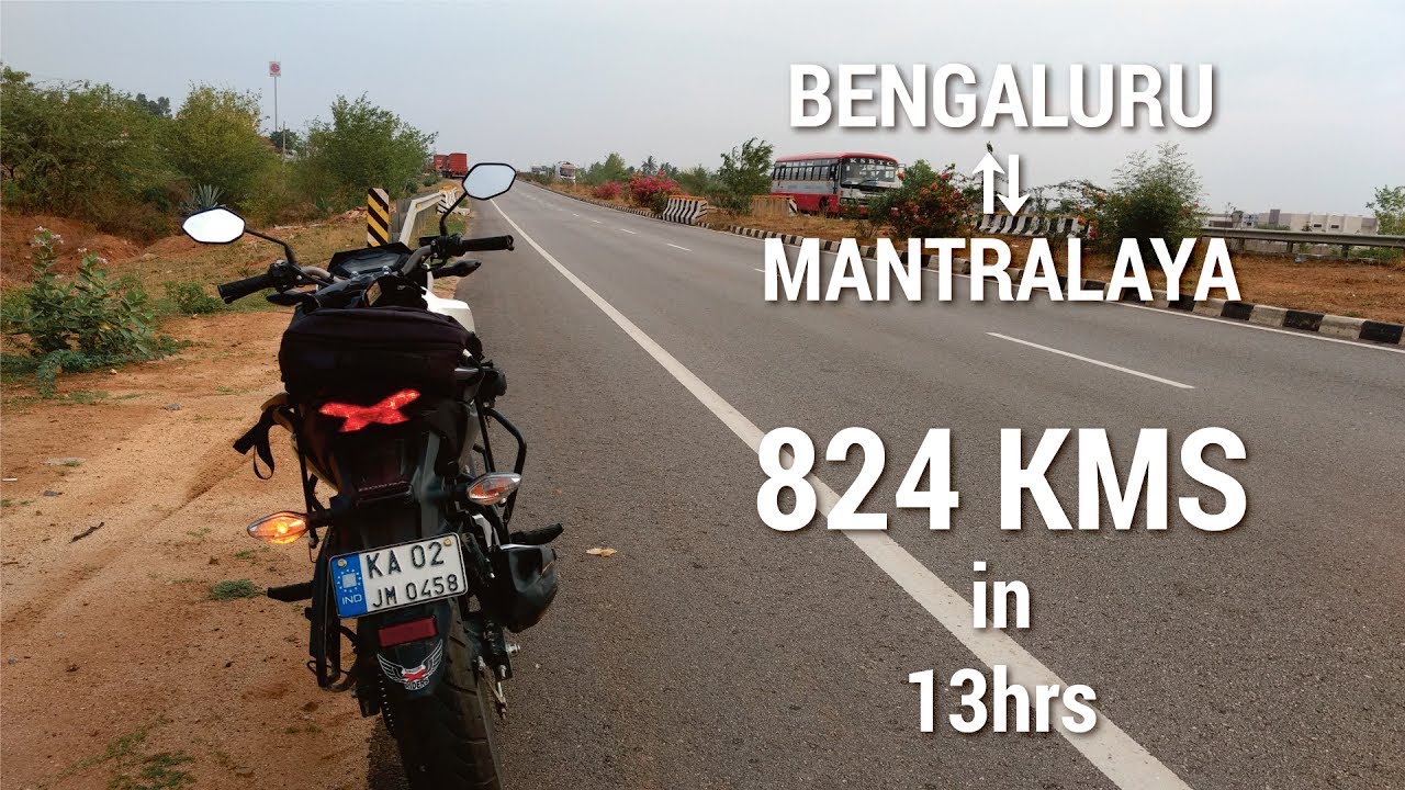 Bangalore to Mantralaya | 824kms in 13hrs | Honda Hornet 160r | Solo ride