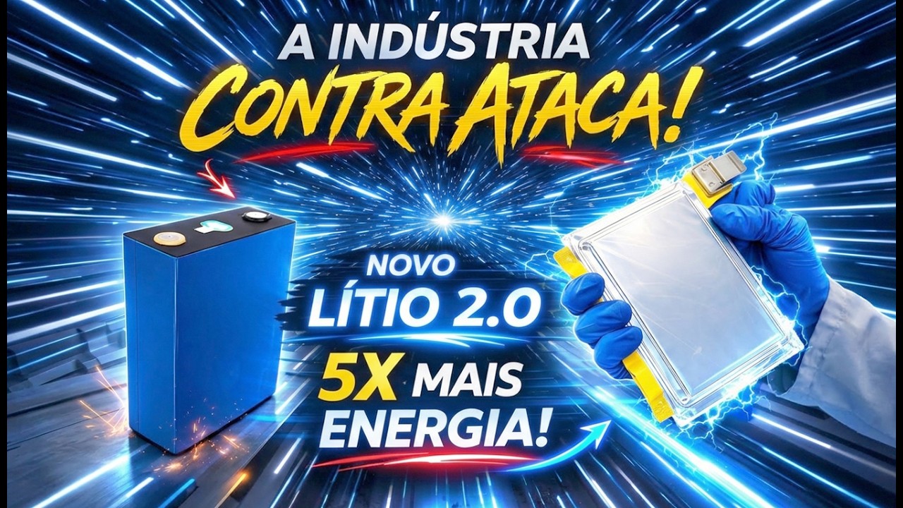 LÍTIO 2.0: 700Wh/kg VAI DESTRUIR A LiFePO4? 5x MAIS ENERGIA!
