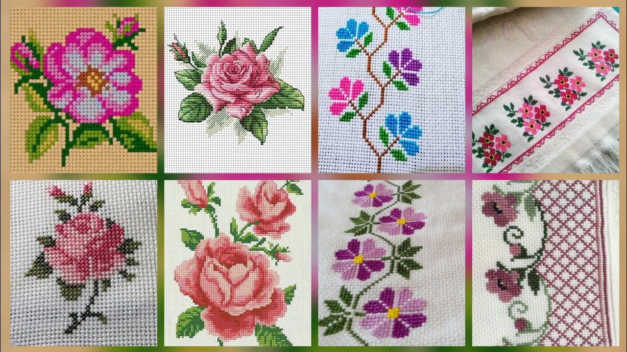 #1 Stunning & Elegant Cross stitch patterns/Charsuti Embroidery Design Ideas Hand made Embroidery