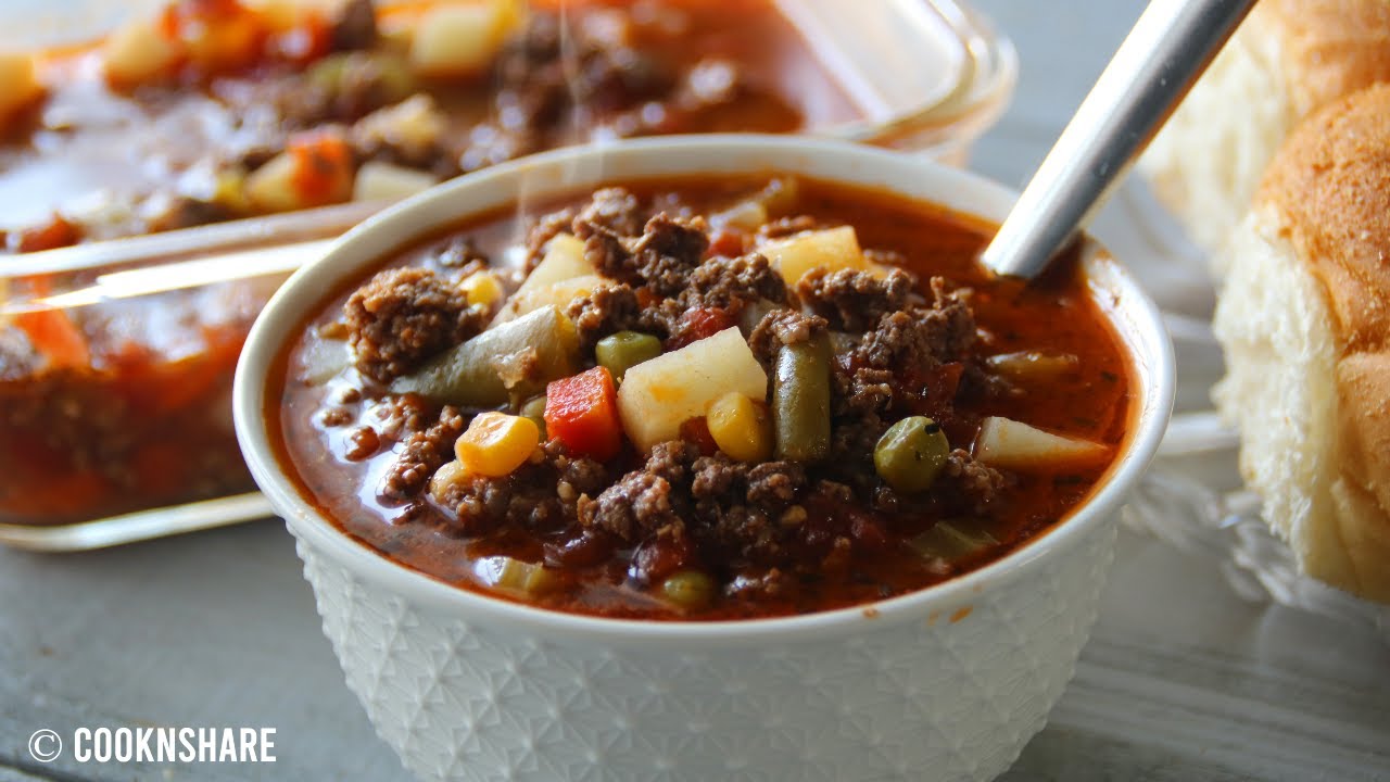 Рецепт супа с гамбургерами за 30 минут &mdash; Ultimate Comfort Food