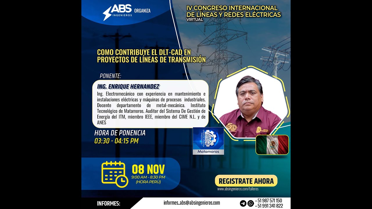IV CIV: Ing. Enrique Hernández - Como contribuye el DLT-CAD en proyectos de LT(8/13)