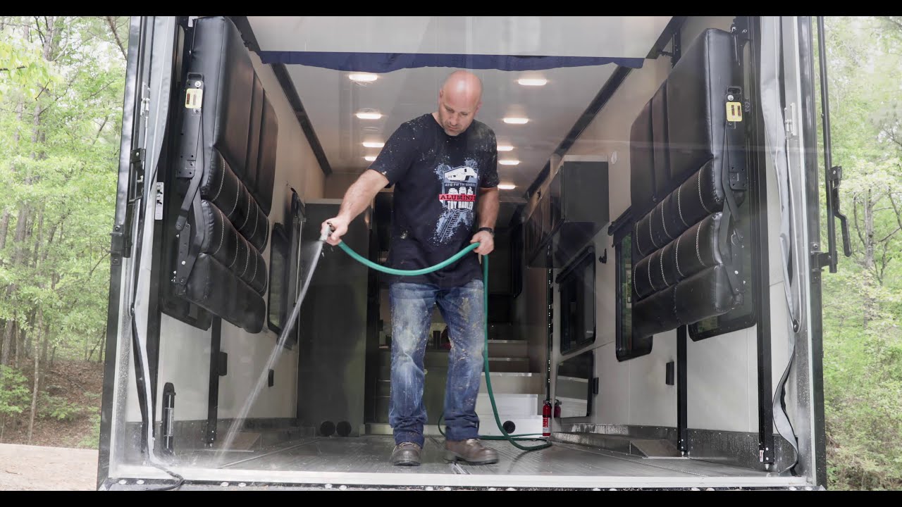 ATC Toy Hauler - The RV you can power-wash inside and out!