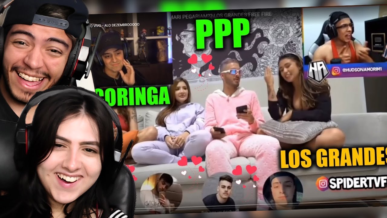 HUDSON AMORIM e LOUD CORINGA  REAGINDO PPP SEM FRESCURA COM AS MENINAS!! LOS GRANDES | REACT