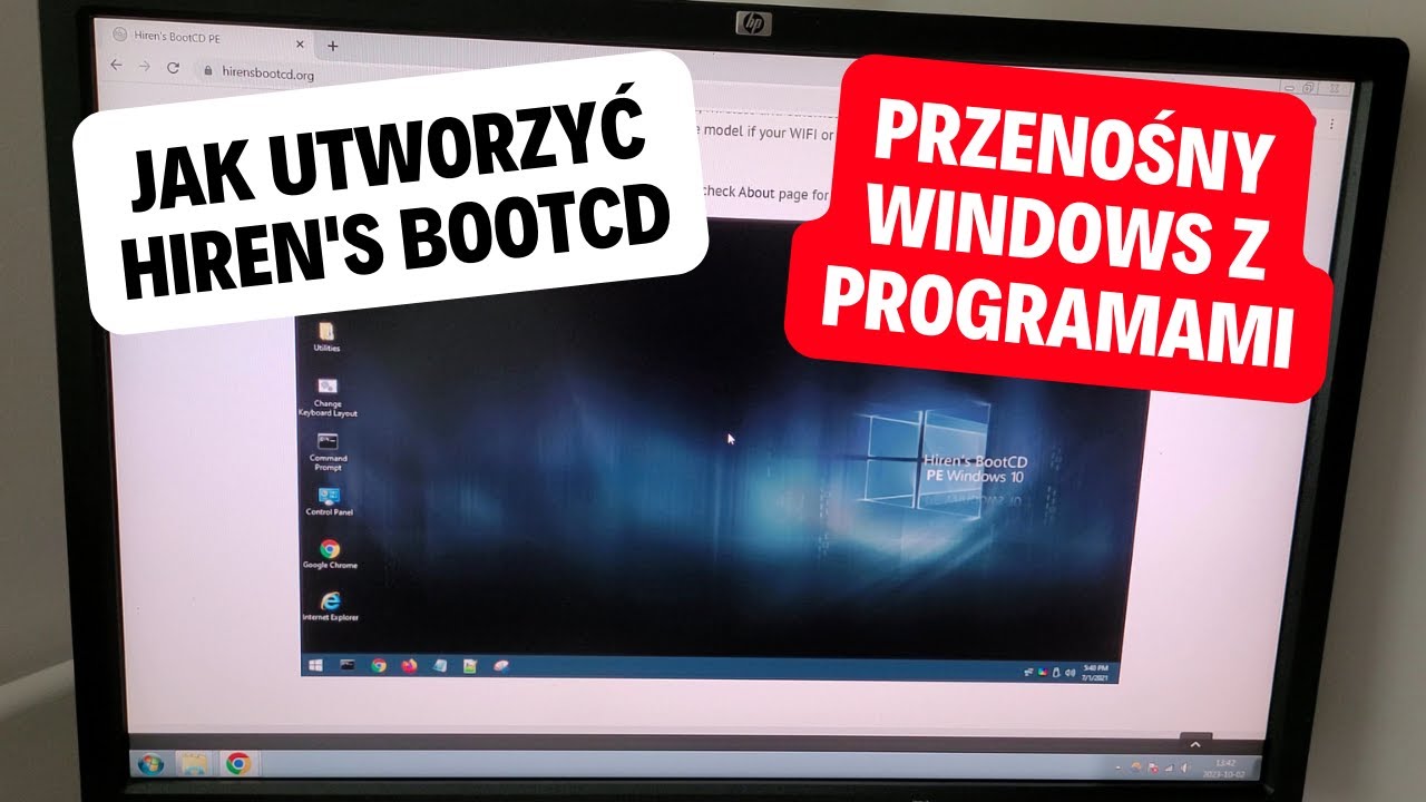 Jak utworzyć Hiren's BootCD czyli przenośny Windows z zestawem program&oacute;w na pendrive USB PORADNIK