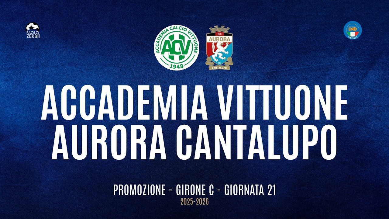 [HIGHLIGHTS] Promozione Girone C 25/26 | Giornata 21 | Accademia Vittuone - Aurora Cantalupo