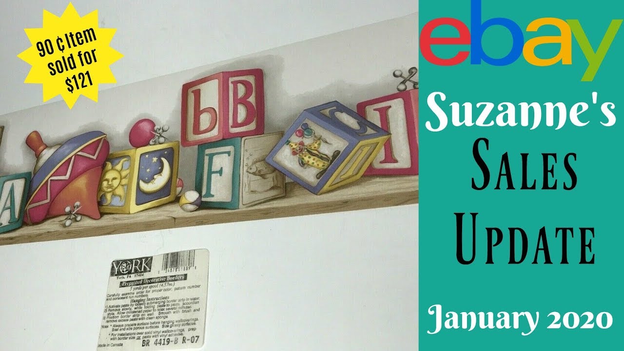 Suzanne's Sales Update January 2020:  Less is More eBay Experiment
