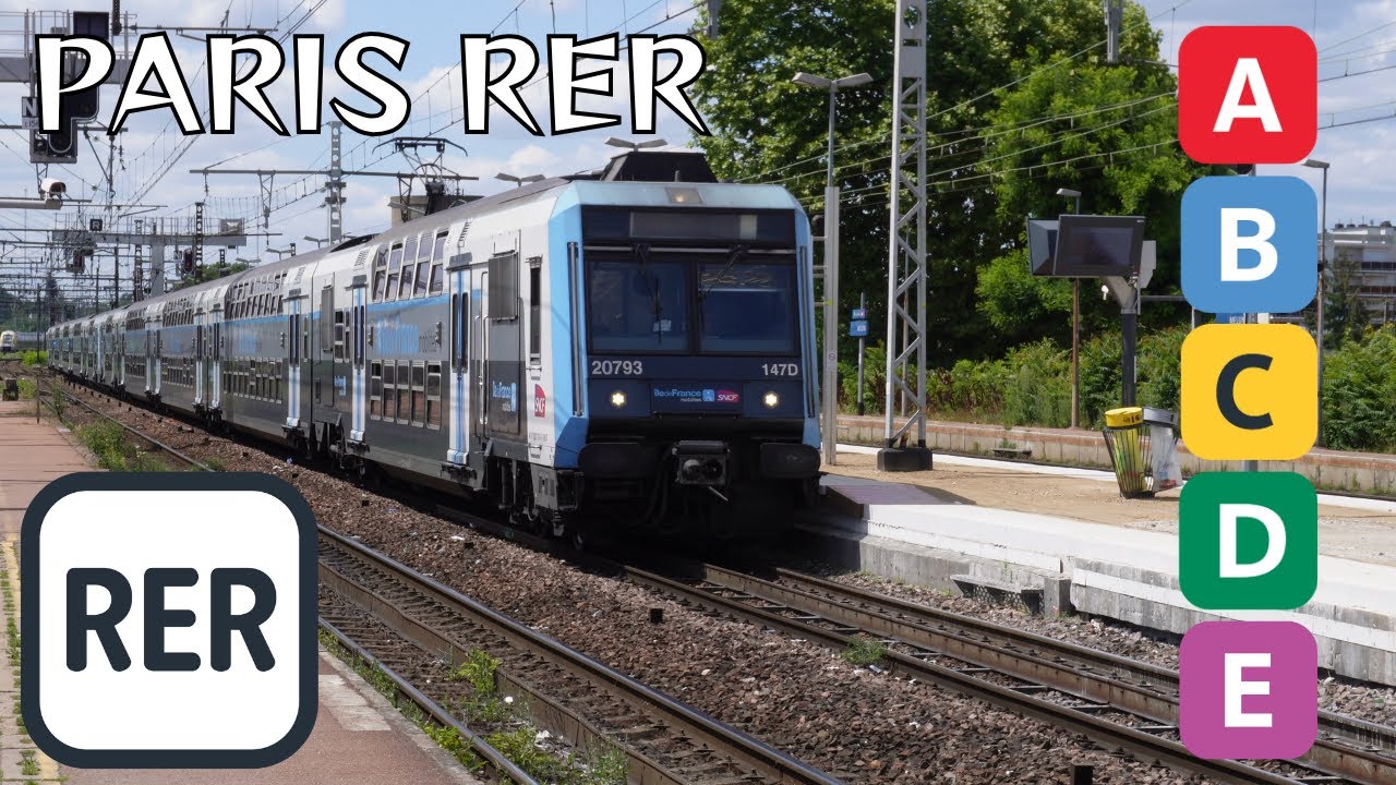 Toutes les lignes de RER en Île de France